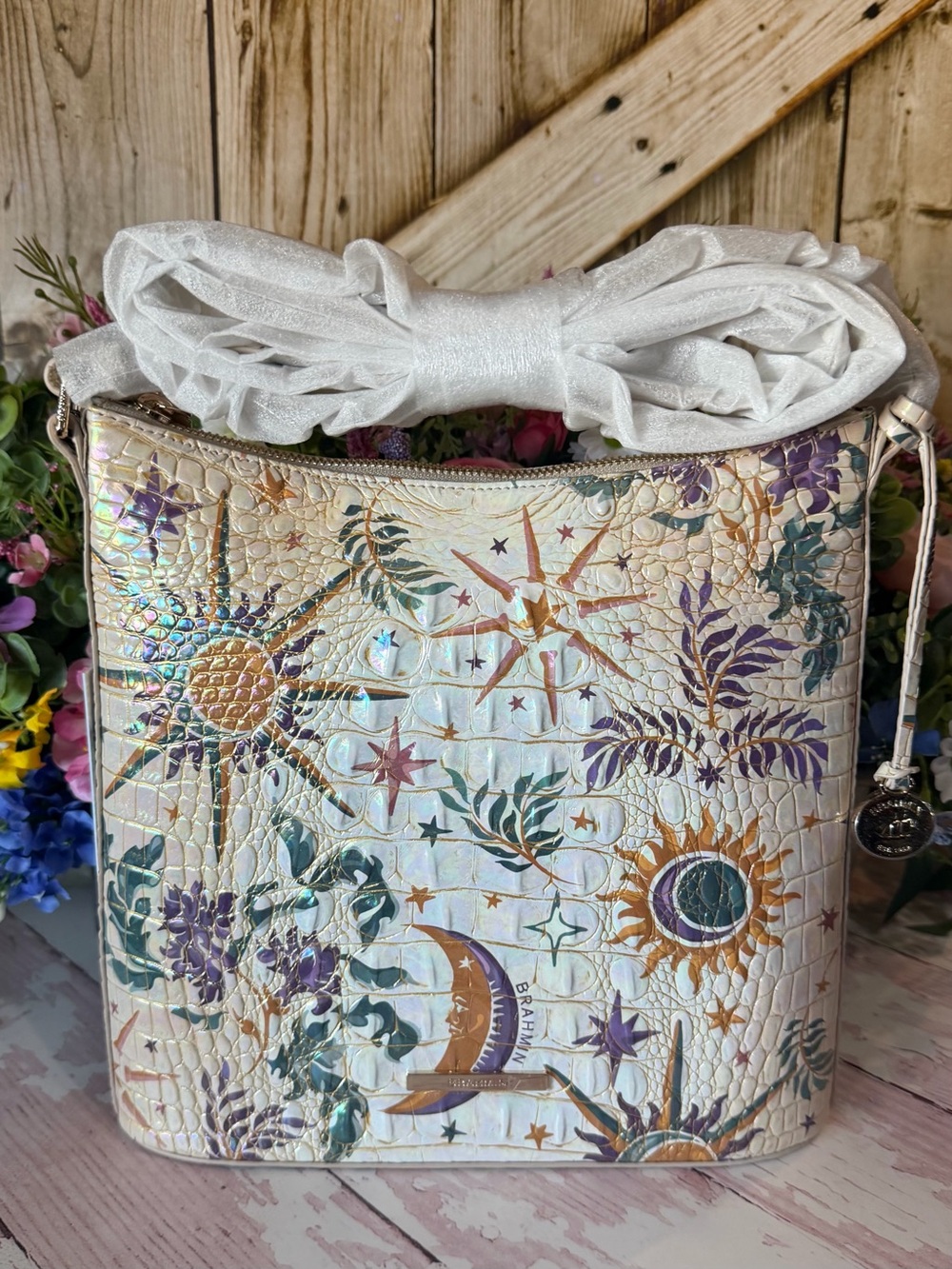 LAST ONE Brahmin Katie vitality crossbody NWT moon stars Sun price firm